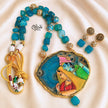 Natural Stone Tanjore Pendant-1261