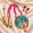 Natural Stone Tanjore Pendant-1263