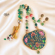 Natural Stone Tanjore Pendant-1264