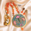 Natural Stone Tanjore Pendant-1266