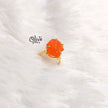 Natural Stones Finger Rings - Claw Fitting - Rough Shape - Medium