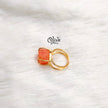 Natural Stones Finger Rings - Claw Fitting - Big Rough Shape