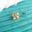 Natural Stone Finger Rings - Claw Fitting - 2 Stones and 2 Pearls