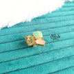 Natural Stone Finger Rings - Collet Fitting - 3 Multi Stones
