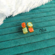 Natural Stone Finger Rings - Collet Fitting - Rough Shape - 4 Stones