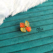 Natural Stone Finger Rings - Collet Fitting - Rough Shape - 4 Stones