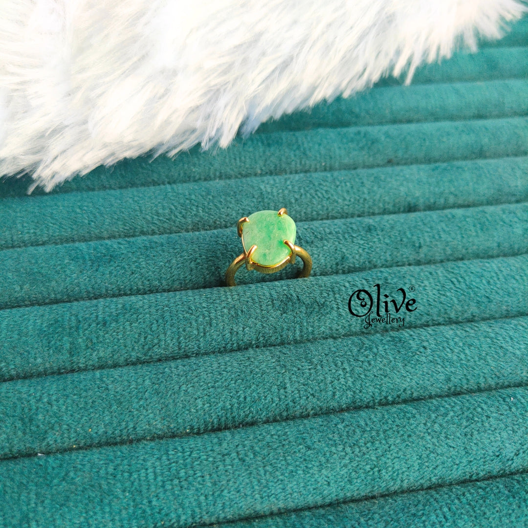 Natural Stone Finger Rings - Claw Fitting - Rough Shape - Single Stone