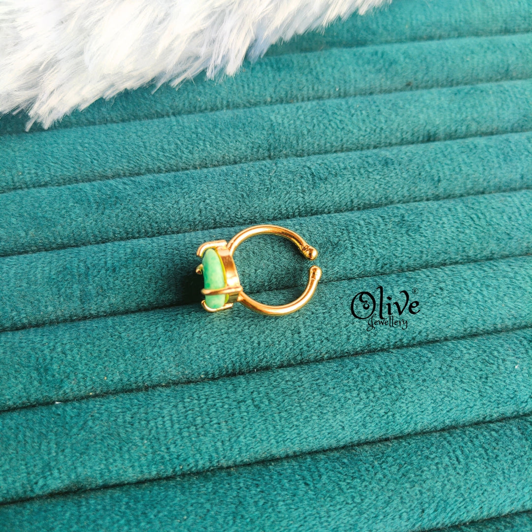 Natural Stone Finger Rings - Claw Fitting - Rough Shape - Single Stone