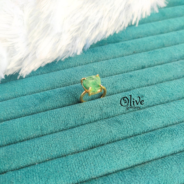 Natural Stone Finger Rings - Claw Fitting - Rough Shape - Single Stone