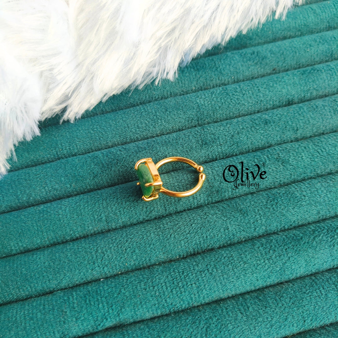 Natural Stone Finger Rings - Claw Fitting - Rough Shape - Single Stone