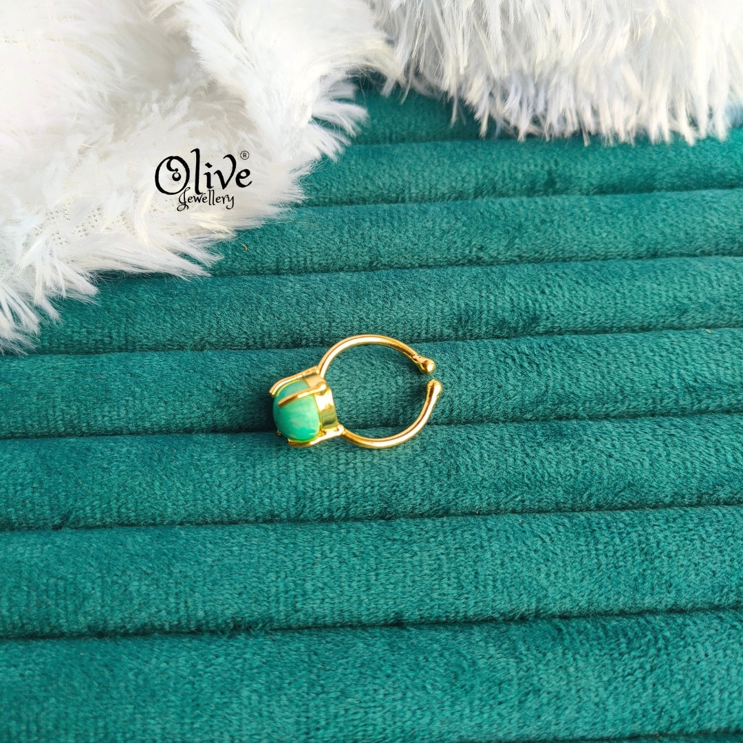 Natural Stone Finger Rings - Claw Fitting - Oval Shape - Full Finished