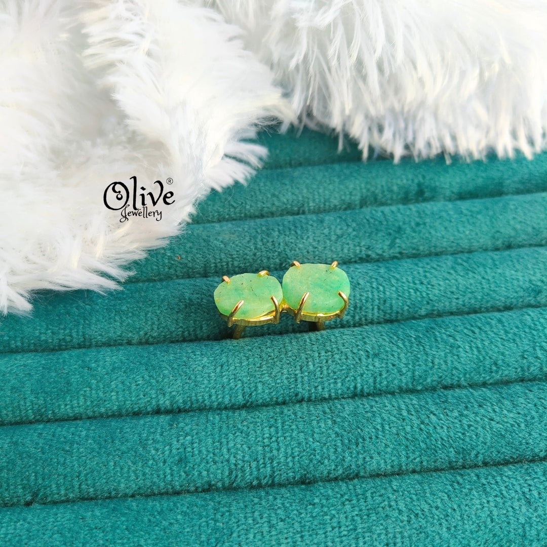 Natural Stone Finger Rings - Claw Fitting - Double Stone