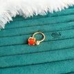 Natural Stone Finger Rings - Claw Fitting - Single Stone with Pearl