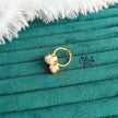 Fresh Water Pearl Finger Ring - Collet Fitting - Three Pearls