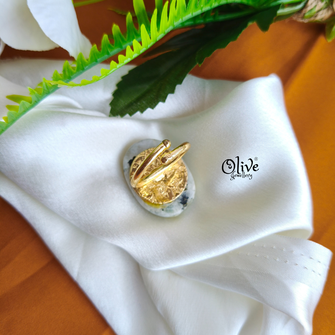 Natural Stone Tanjor Finger Rings - 88