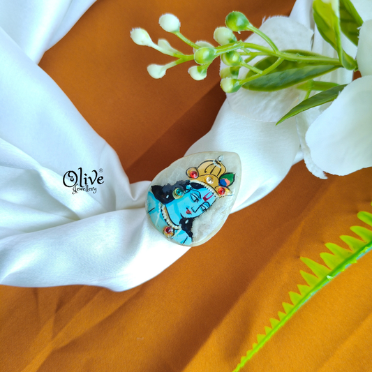 Natural Stone Tanjor Finger Rings - 89