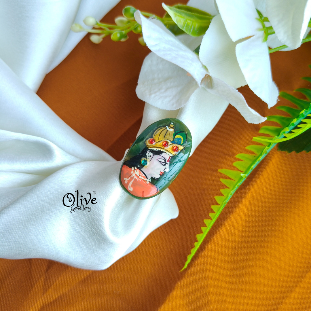 Natural Stone Tanjor Finger Rings - 90