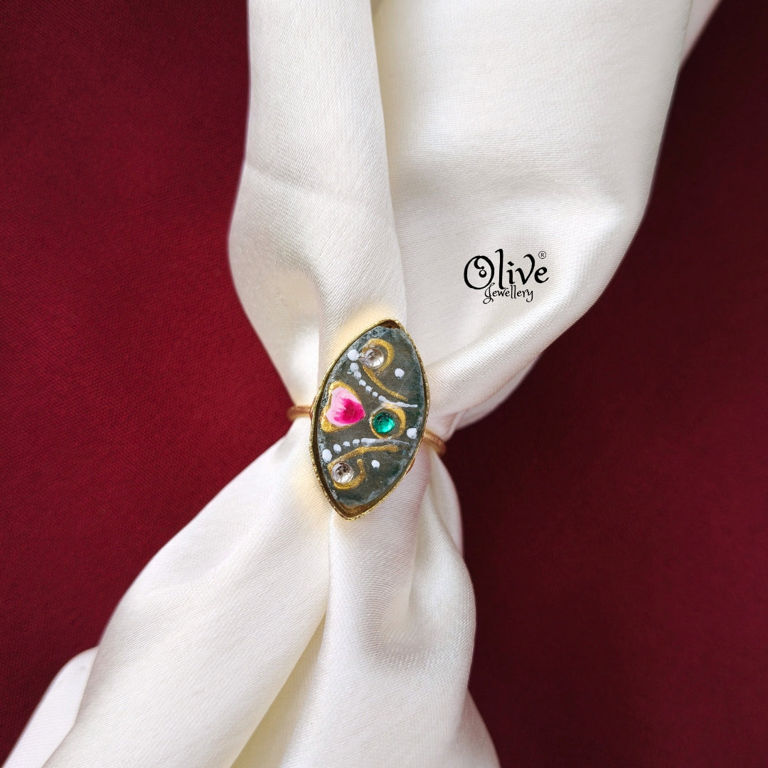 Natural Stone Tanjor Finger Rings -97