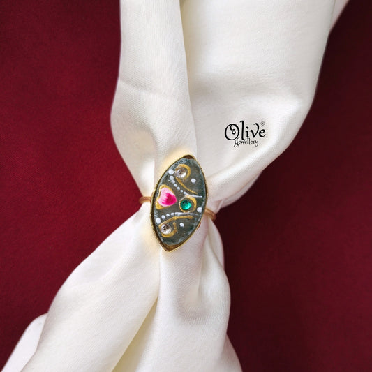 Natural Stone Tanjor Finger Rings -97
