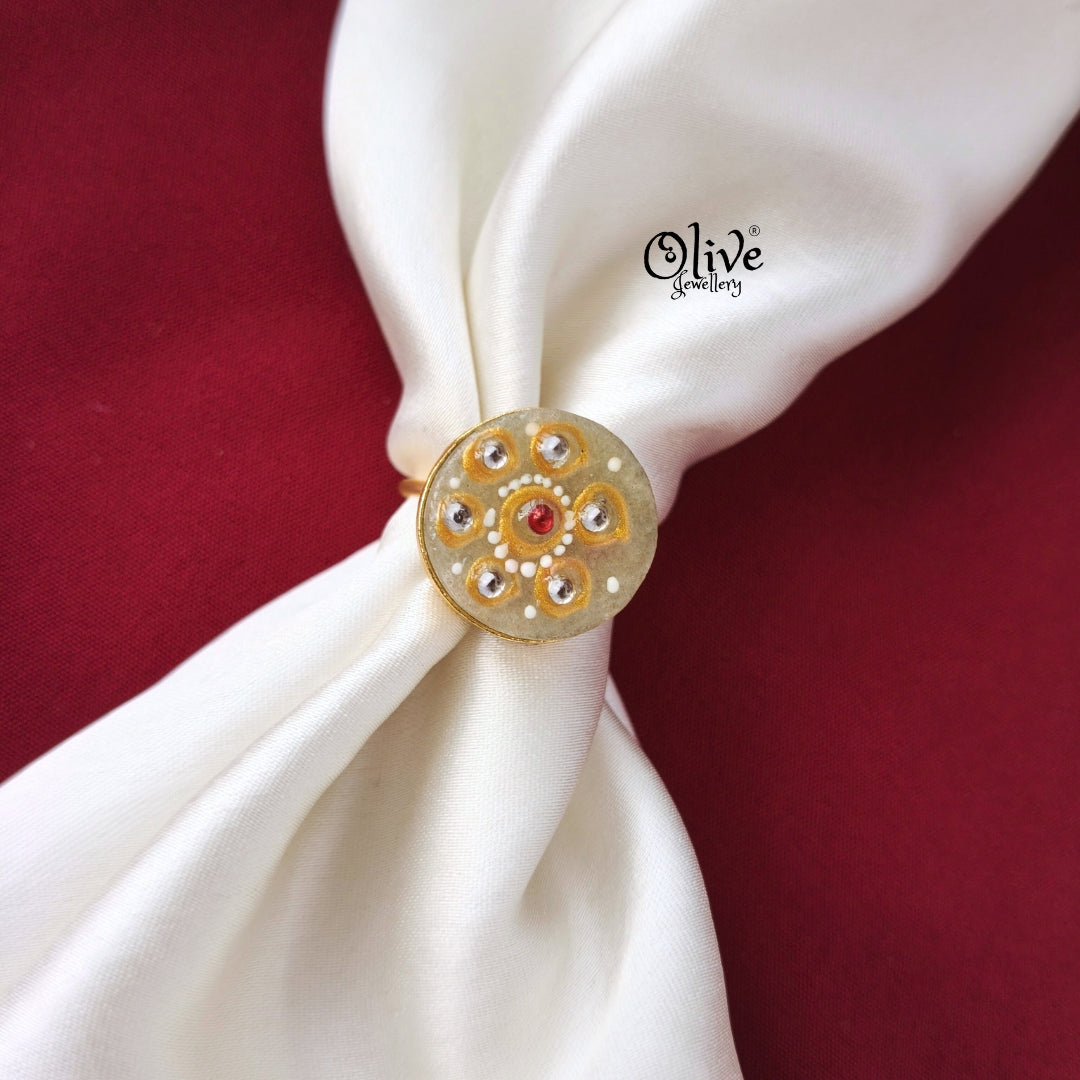 Natural Stone Tanjor Finger Rings -103