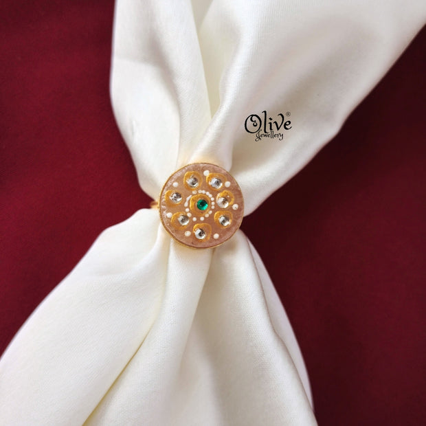 Natural Stone Tanjor Finger Rings -105