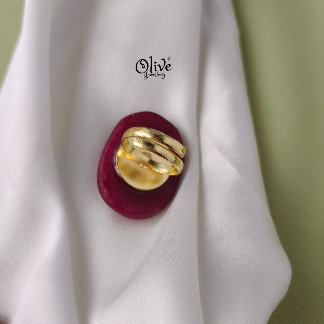 Natural Stone Tanjor Finger Rings -117