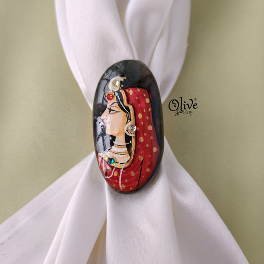 Natural Stone Tanjor Finger Rings -123