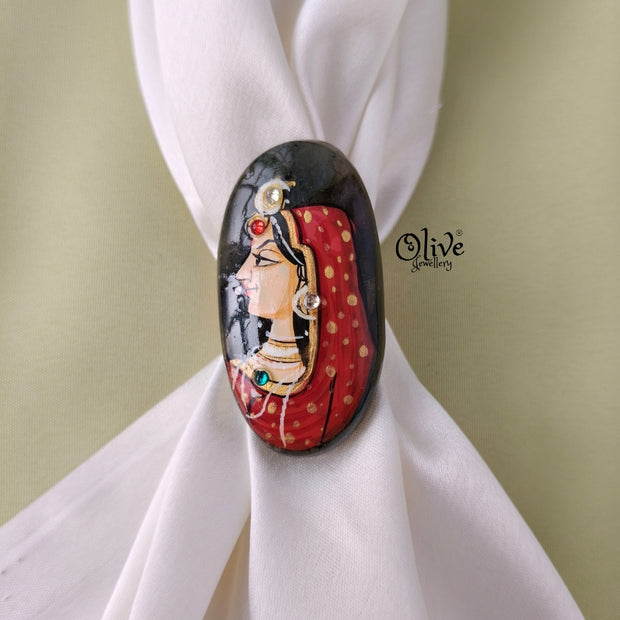 Natural Stone Tanjor Finger Rings -123