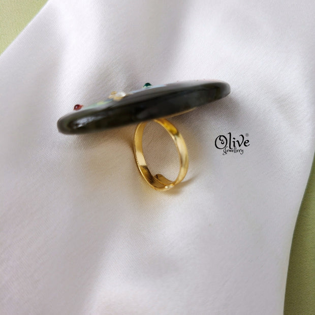 Natural Stone Tanjor Finger Rings -123