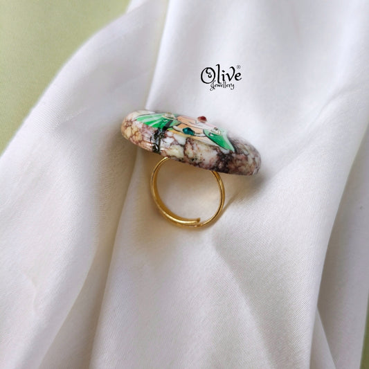 Natural Stone Tanjor Finger Rings -125