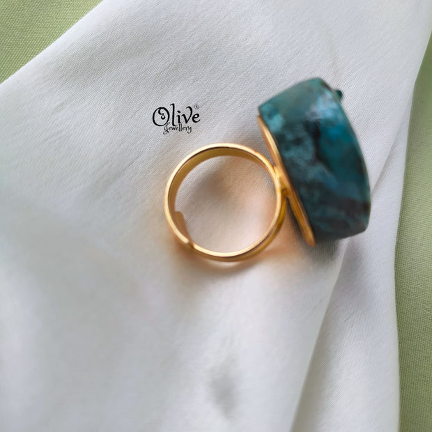 Natural Stone Tanjor Finger Rings -130