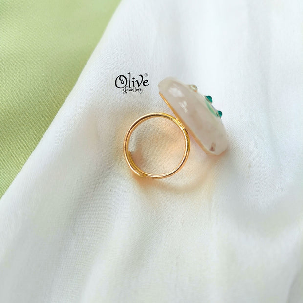 Natural Stone Tanjor Finger Rings -133