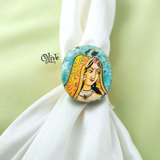 Natural Stone Tanjor Finger Rings -134