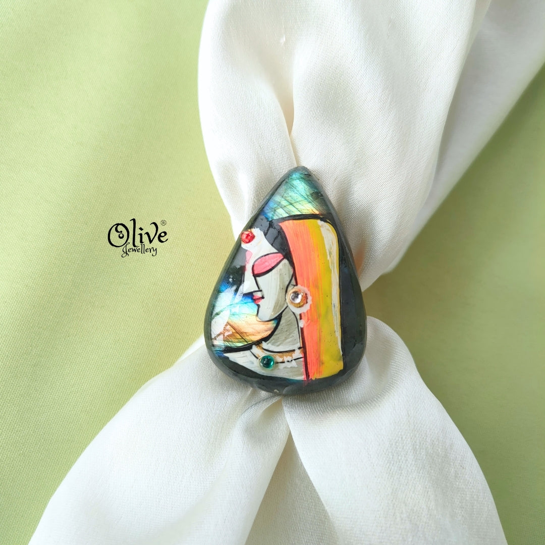 Natural Stone Tanjor Finger Rings -141