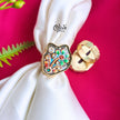 Natural Stone Tanjore Finger Ring -154