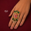 Natural Stone Tanjore Finger Ring -182