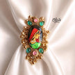 Natural Stone Tanjore Finger Ring -185