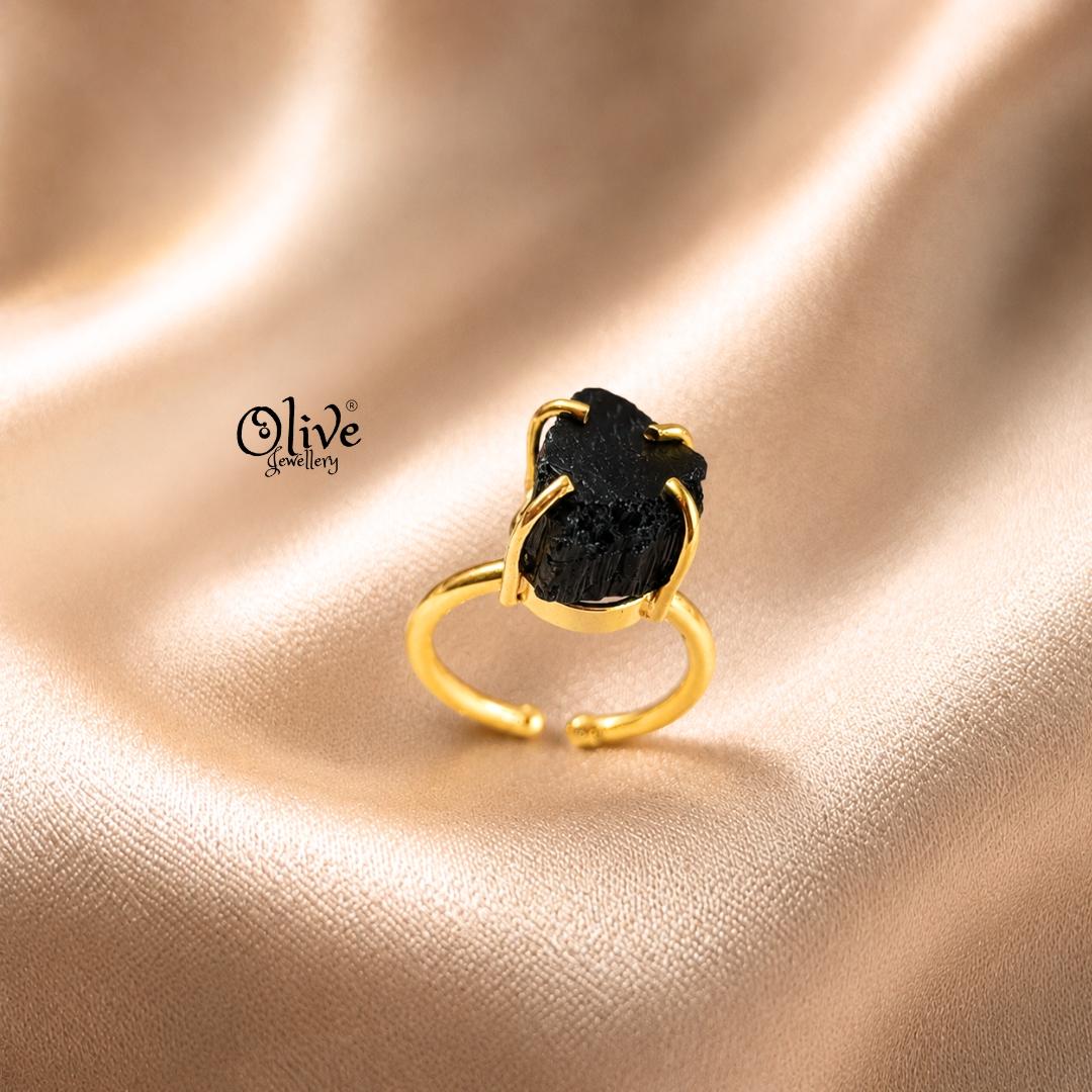 Natural Stone Finger Rings - Claw Fitting - Rough Shape - Single Stone