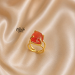 Natural Stones Finger Rings - Claw Fitting - Big Rough Shape