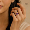 Natural Stone Finger Rings - Collet Fitting - 220