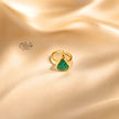Natural Stone Finger Rings - Collet Fitting - Rough Shape 226