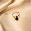 Natural Stone Finger Rings - Collet Fitting - Rough Shape 226