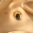 Natural Stone Finger Rings - Claw Fitting - Oval Shape - Full Finished -240