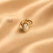 Natural Stone Finger Rings - Claw Fitting - Oval Shape - Full Finished -240