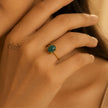 Natural Stone Finger Rings - Claw Fitting - Oval Shape - Full Finished -240