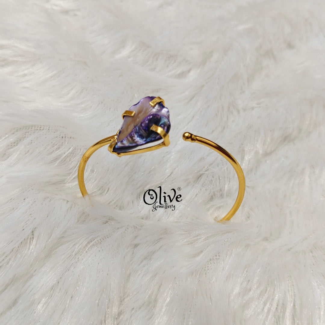Natural Stones Kada - Claw Fitting - MOP