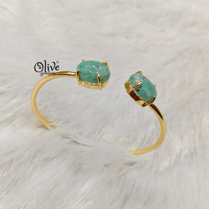 Natural Stones Kada - Claw Fitting - Finished Shape