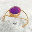 Natural Stones Kada - Collet Fitting - Big Oval Shape - Single Stone