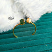 Natural Stone Kada - Claw Fitting - Rough Shape - Single Pearl