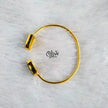Natural Stone Kada - Collect Fitting - Double Stone - Rough Shape